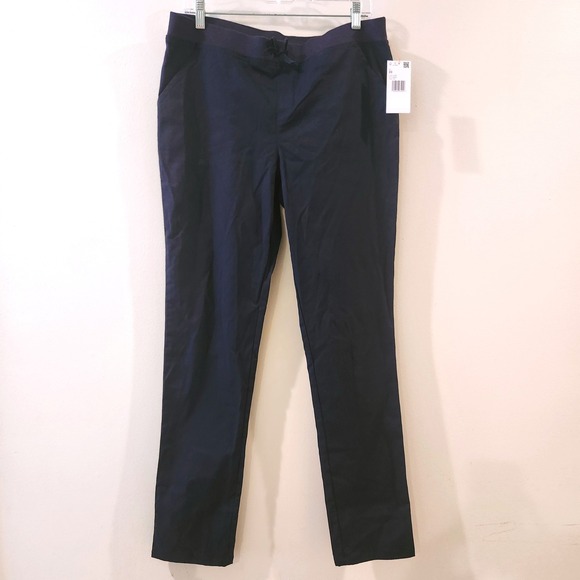 French Toast Pull On Pants Women's Size 20 Navy Uniform Stretch Drawstring Waist - Picture 1 of 11